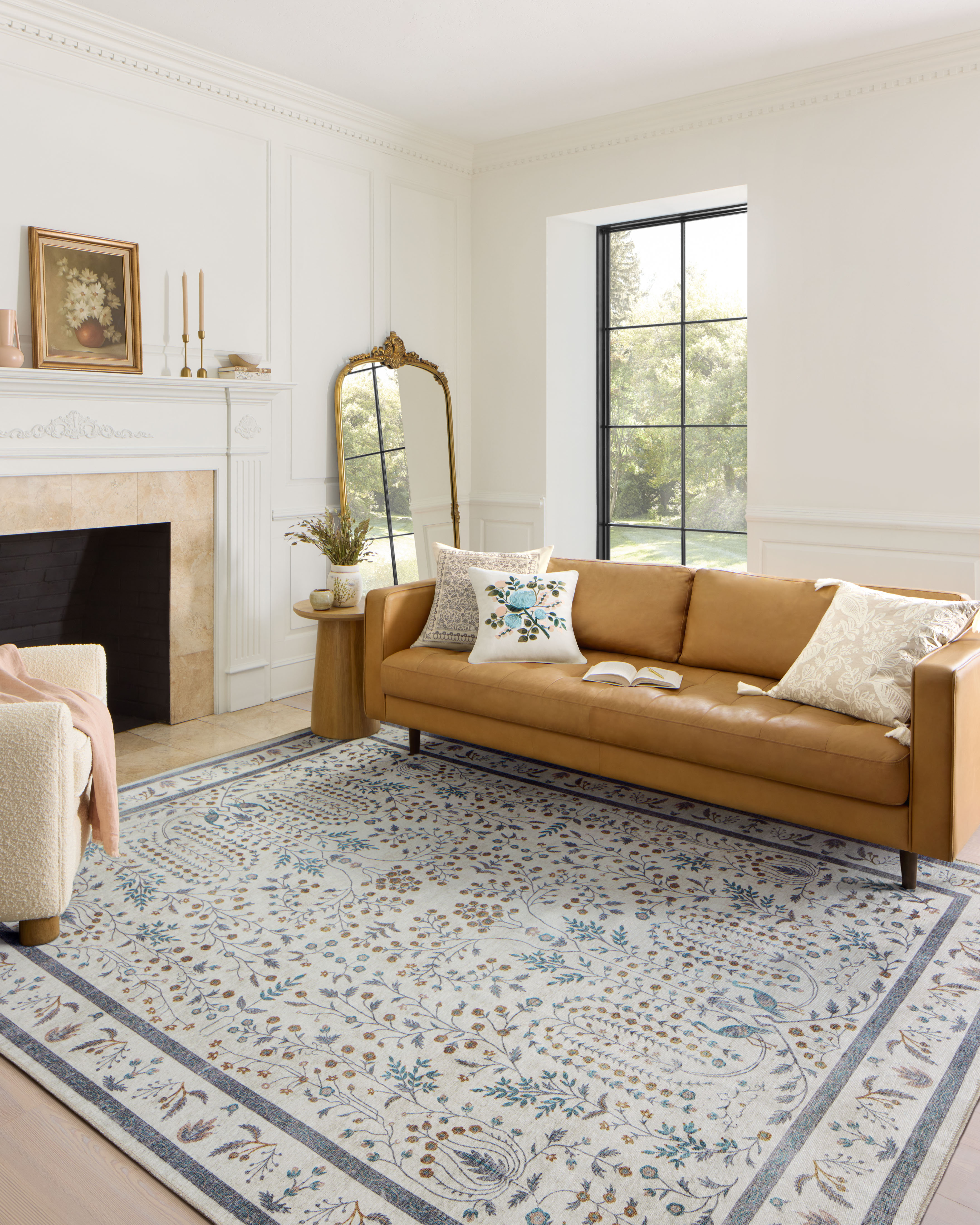 Rifle Paper Co. x Loloi Maison Wisteria Cream Rug & Reviews | Wayfair